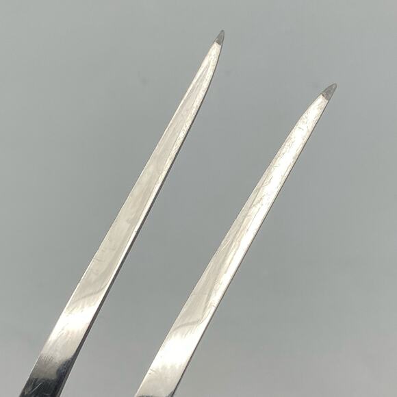 Vintage Cutco No 27 Meat Fork Brown Marbled‎ Handle Grill Serving Utensil USA - Picture 6 of 11